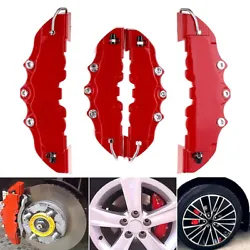 2 Pairs(1 Pair for front brake and 1 Pair for rear brake). Specification: Color: Red. (1)Products has logo itself,but...