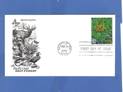 Ground Beetle. Pacific Rain Forest. Features Animals of the Rain Forest. 33 Cent Stamp.