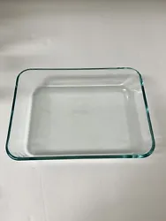 Two available, excellent condition, blue/green tint to the glass This vintage PYREX 7210 casserole baking dish is a...
