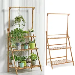 Contructed of natural bamboo, garden stand is moth-resistant,durable, can service for a long time. Fine bamboo texture...