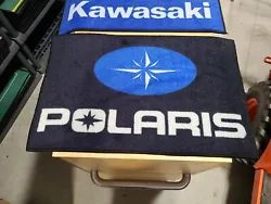 Polaris logo snowmobile/SUV door mat. Size is 28x19