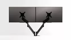 Octoos Desktop Double Monitor Stand is constructed of high quality black powder coated steel. When your workload...