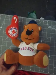 Genuine Merchandise Boston Red Sox #1 Collectible Stuffed Animal / Plush Bear. For that no.1 fan.