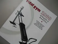 You are buyinga laser printed Total Gym 1900 Manual; the original publish date was 2011.