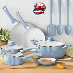 It is also ideal as a considerate and valuable gift to your close friends and family. Ceramic Nonstick 12 Pieces...