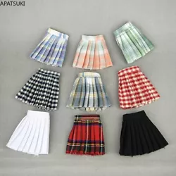 1/6 Dolls Accessories Doll Clothes For Barbie Doll Outfits Pleated Skirt Cosplay Students Skirts For Barbie Dollhouse...