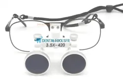 Loupe binoculaire dentaire médical YY-M-3.5X. Lampe chirurgicale dentaire. Turbine Dentaire. Loupe dentaire et phare....