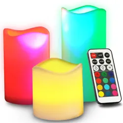 The included remote also allows turning flickering mode on and off. Apart from 12 preset colors, the candles actually...