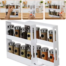 Swivel Cabinet Organizer Revolving Kitchen Rack Spice Organizer. This is a modular, instant-access, and pull-and-rotate...