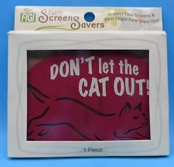 RUSS FIGI Patio Screen Savers. E00919 DONT let the CAT OUT! Protect your screens and most single pane glass too!