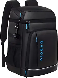 LARGE CAPACITY & ORGANIZER - Capolo ice chest cooler bag holds up to 36 cans(355ml), enough space for all your...