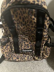 Supreme Leopard Backpack FW20 Cordura. Shipped with USPS Priority Mail.