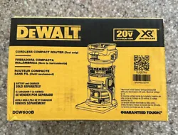 You are bidding on a brand new DEWALT 20V MAX XR Compact Router Exact Model# DCW600BYou can see from the photos it is...