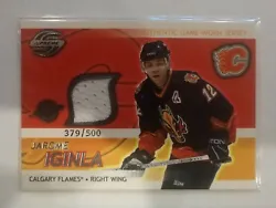 2003-04 Pacific Supreme - Jerseys #6 Jarome Iginla /500 . Condition is Like New. Shipped with Standard Shipping.