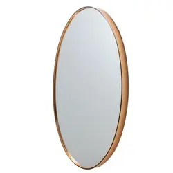 Incorporates oval encasing and aesthetically pleasing molded details. One modern style wall mirror. Crafted from...