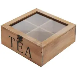 Set this chest atop your kitchen counter, dining table, or coffee table to keep your collection of teabags organized...