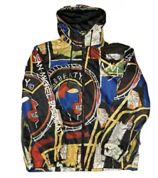Members Only - Jean-Michel Basquiat Windbreaker Jacket Multicolor Size L. Bream new with tags on