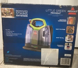 BISSELL® Little Green ProHeat Portable Carpet Cleaner | NEW!. Opened top to take pictures of contents inside. Will...