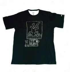 Uniqlo Keith Haring SprzNY Uniqlo collab tshirt. Black and white. Shoes are a final sale. underarm to underarm 22....