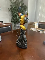 Wolverine statue by Bowen. No issues with statue. Stayed behind glass.