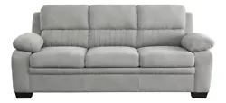 Beautiful Grey Modern Sofa. A modern profile serves to lend visual contrast and support to the plush seating and...