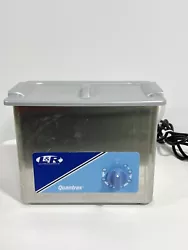 L&R Quantrex Model Q140 W/T Ultrasonic Cleaner with Stainless Steel Basket NICE!Tested to be fully functionalDr...