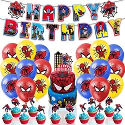 Details: Various Spiderman cake inserted cards make your cake personalized. Decorations: Ideal Spiderman decorations...