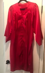 Unisex shiny crimson red graduation gown. Easy long-zippered step-into design. Devil - Harry Potter - Graduate - Dr....