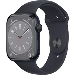 Apple Watch Series 8 45mm.Neuve, achetée il y a un mois. Vendue avec chargeur, et boîte d’origine.La montre est...