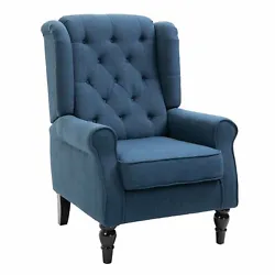 Bring style and character to your living space with this Tufted Accent Chair from HomCom. Breathable fabric encases...