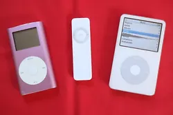 This is three (3) Apple iPods for parts or repair. Included are: Apple Mini A1051 4GB iPod 2nd Generation, Apple iPod...