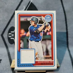 A Future MLB prospect! This is a great investment card, Jack Hurley game worn patch numbered 130/250.  All cards shipp...