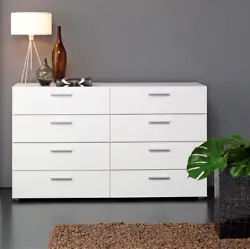 Keep it clean. Loft 8 Drawer Double Dresser can organize your clothing without overbearing your room. Unique dresser...