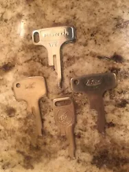 Photo shows the different styles of keys Honda made in the T series and may not represent the actual key for sale.