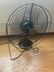 Desk Fan Army Green WORKS! Works well when turned on. Oscillates perfectly and remains still when button is tightened...