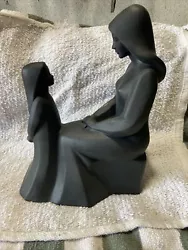 royal doulton Mother And Daughter Matte Black Figurine Statue.