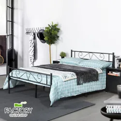 Modern Headboard and Footboard Design: Gives you an elegant look for your bedroom. Sturdy Foundation : Solid coated...