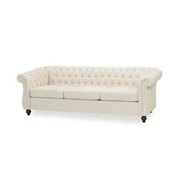 This is finished with gorgeous upholstery and elegant diamond stitching. Enrich your living room with an exquisite...