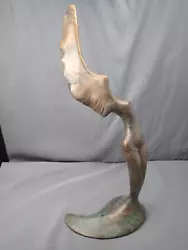 You are bidding on a vintage, signed, Leo Osborne, solid, bronze, limited, edition, nude sculpture that is 12/50; she...