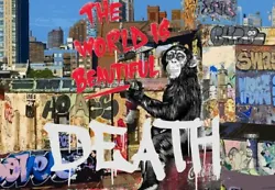 The art print is signed and dated by DEATH NYC. Certificate of Authenticity Card signed by DEATH NYC. Paper: Fine art...