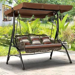 Patio Swing Chair. Outdoor Patio Swing Chair. Four non-slip rubber feet prevent any potential slipping and tip-over...