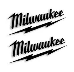 PAIR of Milwaukee decals (. Decal is made with Premium Oracal 651 Vinyl (ALL WEATHER ). THE BACKGROUND COLOR WILL BE...