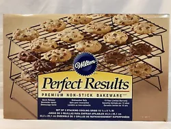 Wilton Perfect Results Premium Non-Stick Bakeware: Set Of 3 Staking Cooling Grids.
