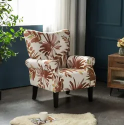 Relax in comfort and style with the EROMMY Wingback Arm Chair. This mid-century modern chair features a tufted back...