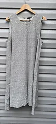 EILEEN FISHER Black Off white Sleeveless Dress Asymmetrical Swing XL. Great condition; no stains; no holes; no fading...