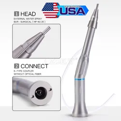Handpiece weight：85g. Handpiece 1. For surgical burs: ø 2.35mm. 1:1 Direct Drive. Max Speed：40,000min-1. Smooth...