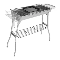 If you like, you can take this Portable Stainless Steel Grill into consideration. This grill is made of stainless...