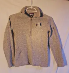 Patagonia Women’s Better Sweater Fleece Full Zip Up Jacket Beige Grey XS 
