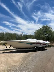 The Bad Girl.1998 Fountain Fever with a stepped hull. A new purple anodized streering wheel as well. All new outdrive...