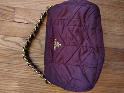 Aithentic Prada Quilted Tessuto Nylon Chain Strap Shoulder Bag Handbag Purse.. Slightly used. Its the real deal but...